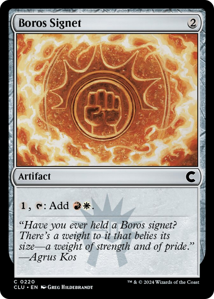 Boros Signet [Ravnica: Clue Edition] | Dragon's Lair Comics and Fantasy Houston TX