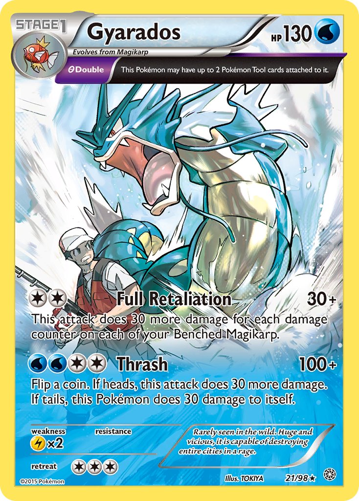 Gyarados (21/98) (Theme Deck Exclusive) [XY: Ancient Origins] | Dragon's Lair Comics and Fantasy Houston TX