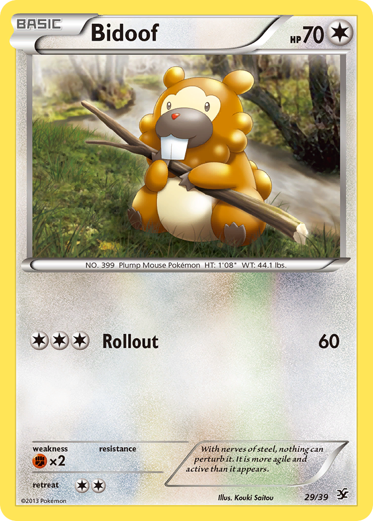 Bidoof (29/39) [XY: Kalos Starter Set] | Dragon's Lair Comics and Fantasy Houston TX