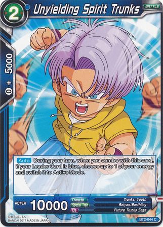 Unyielding Spirit Trunks (BT2-044) [Union Force] | Dragon's Lair Comics and Fantasy Houston TX