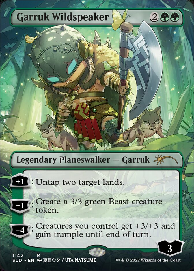 Garruk Wildspeaker (Borderless) [Secret Lair Drop Series] | Dragon's Lair Comics and Fantasy Houston TX