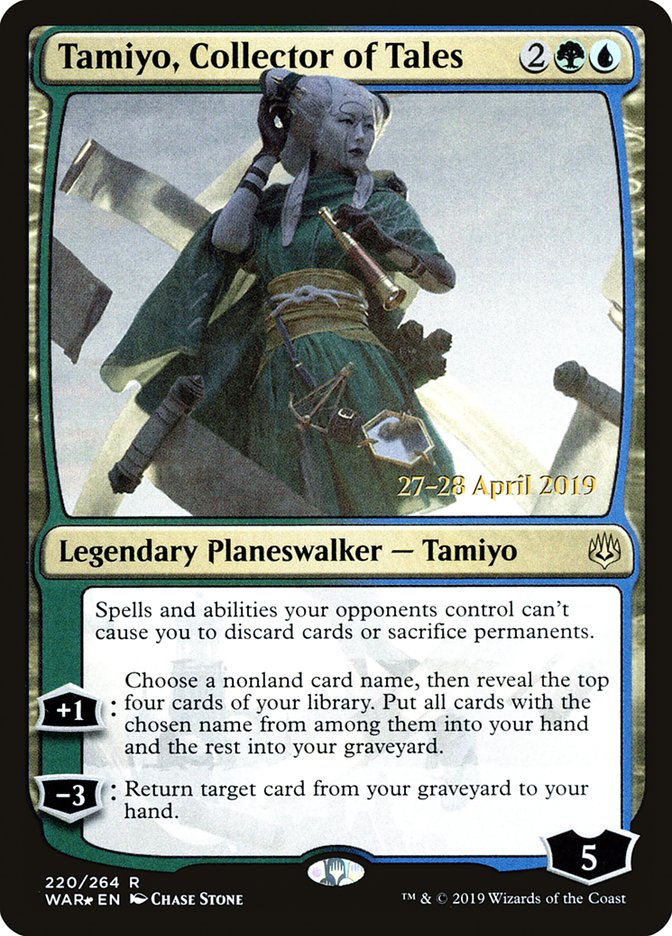 Tamiyo, Collector of Tales [War of the Spark Prerelease Promos] | Dragon's Lair Comics and Fantasy Houston TX