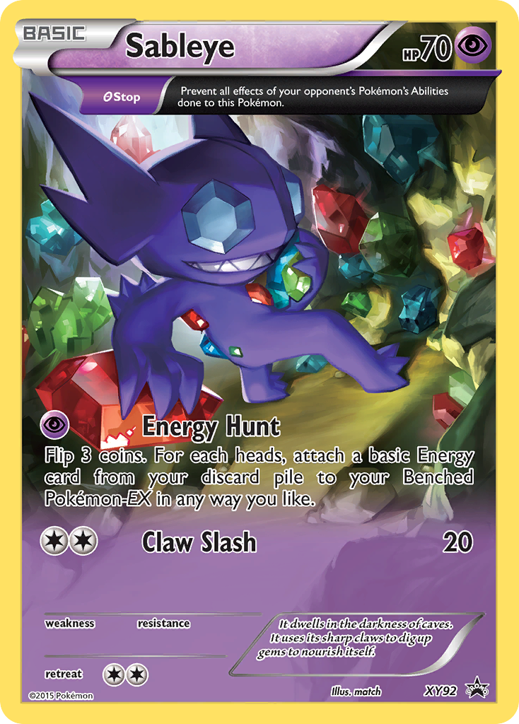 Sableye (XY92) [XY: Black Star Promos] | Dragon's Lair Comics and Fantasy Houston TX