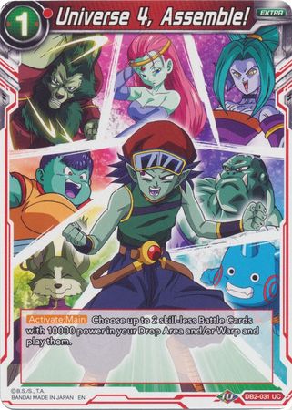 Universe 4, Assemble! (Reprint) (DB2-031) [Battle Evolution Booster] | Dragon's Lair Comics and Fantasy Houston TX