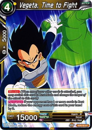 Vegeta, Time to Fight (Starter Deck - Rising Broly) (SD8-08) [Destroyer Kings] | Dragon's Lair Comics and Fantasy Houston TX