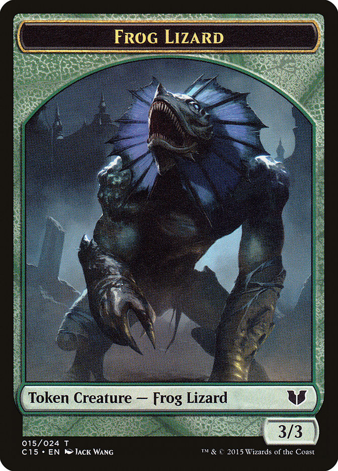 Frog Lizard // Germ Double-Sided Token [Commander 2015 Tokens] | Dragon's Lair Comics and Fantasy Houston TX