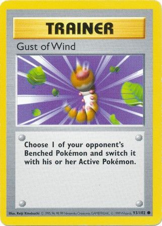 Gust of Wind (93/102) [Base Set Shadowless Unlimited] | Dragon's Lair Comics and Fantasy Houston TX