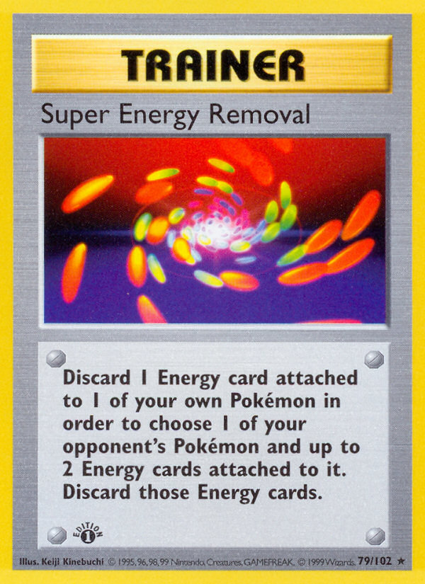 Super Energy Removal (79/102) (Shadowless) [Base Set 1st Edition] | Dragon's Lair Comics and Fantasy Houston TX