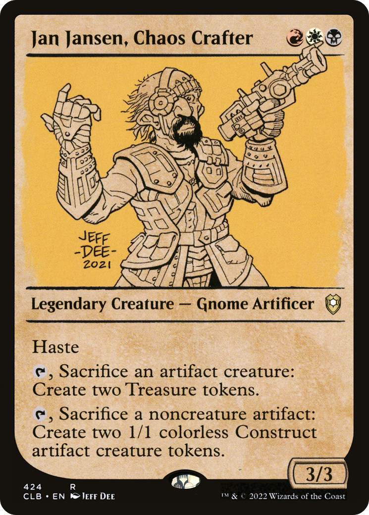 Jan Jansen, Chaos Crafter (Showcase) [Commander Legends: Battle for Baldur's Gate] | Dragon's Lair Comics and Fantasy Houston TX