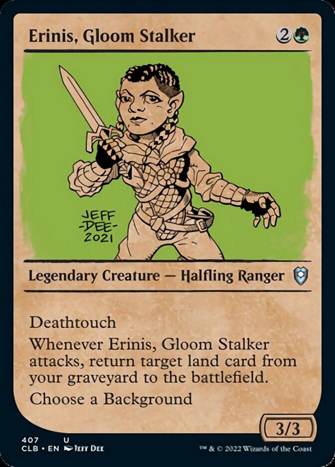 Erinis, Gloom Stalker (Showcase) [Commander Legends: Battle for Baldur's Gate] | Dragon's Lair Comics and Fantasy Houston TX