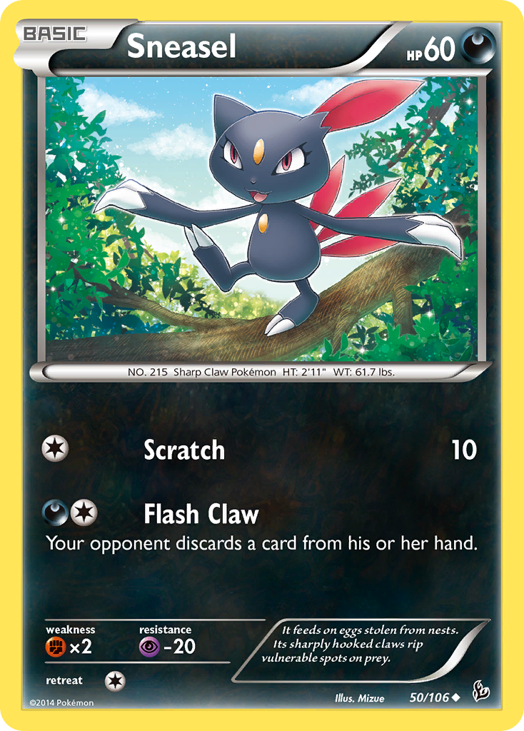 Sneasel (50/106) [XY: Flashfire] | Dragon's Lair Comics and Fantasy Houston TX