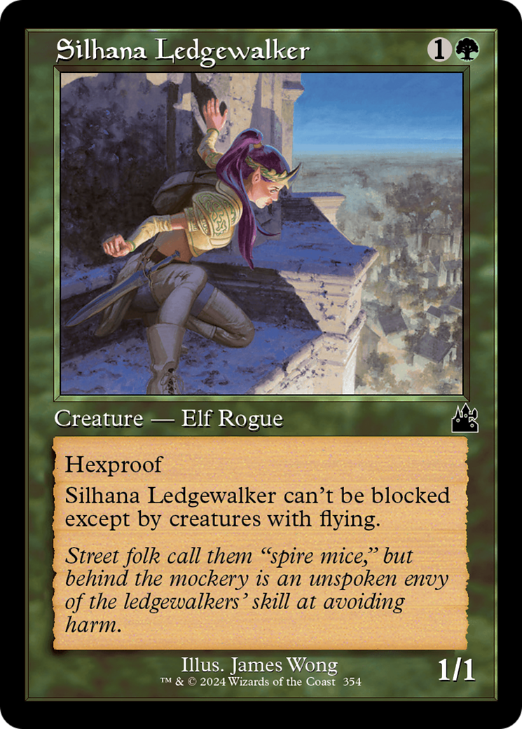 Silhana Ledgewalker (Retro Frame) [Ravnica Remastered] | Dragon's Lair Comics and Fantasy Houston TX