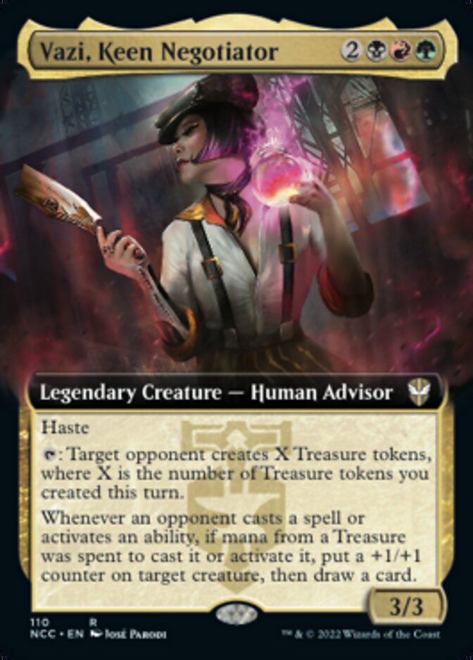 Vazi, Keen Negotiator (Extended Art) [Streets of New Capenna Commander] | Dragon's Lair Comics and Fantasy Houston TX