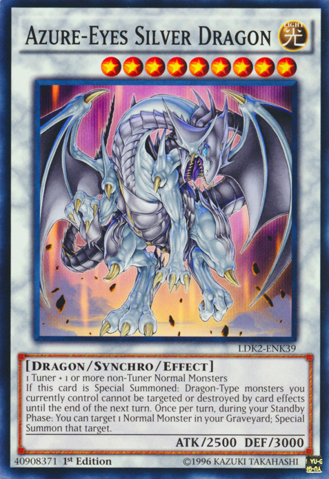 Azure-Eyes Silver Dragon [LDK2-ENK39] Common | Dragon's Lair Comics and Fantasy Houston TX