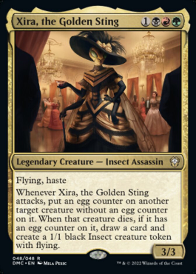 Xira, the Golden Sting [Dominaria United Commander] | Dragon's Lair Comics and Fantasy Houston TX