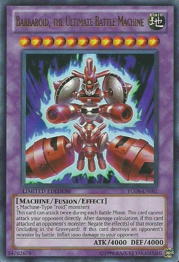 Barbaroid, the Ultimate Battle Machine [YG08-EN001] Ultra Rare | Dragon's Lair Comics and Fantasy Houston TX