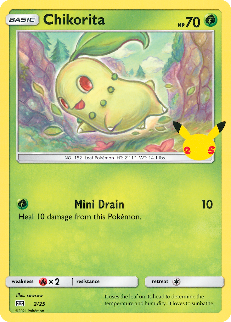 Chikorita (2/25) [McDonald's 25th Anniversary] | Dragon's Lair Comics and Fantasy Houston TX