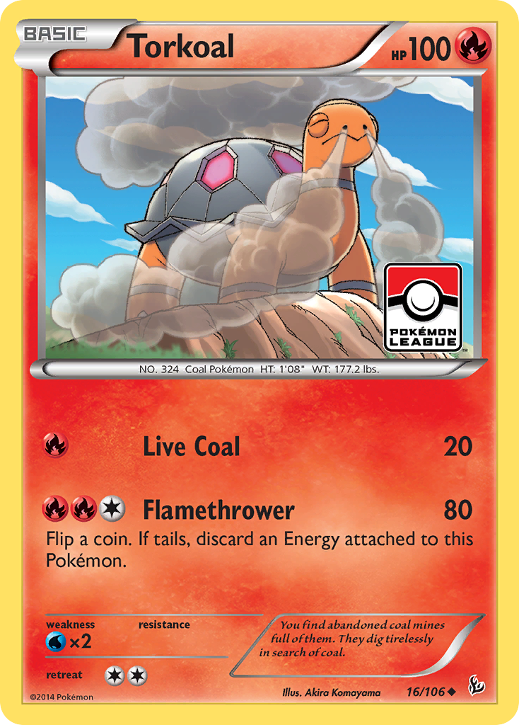 Torkoal (16/106) [XY: Flashfire] | Dragon's Lair Comics and Fantasy Houston TX