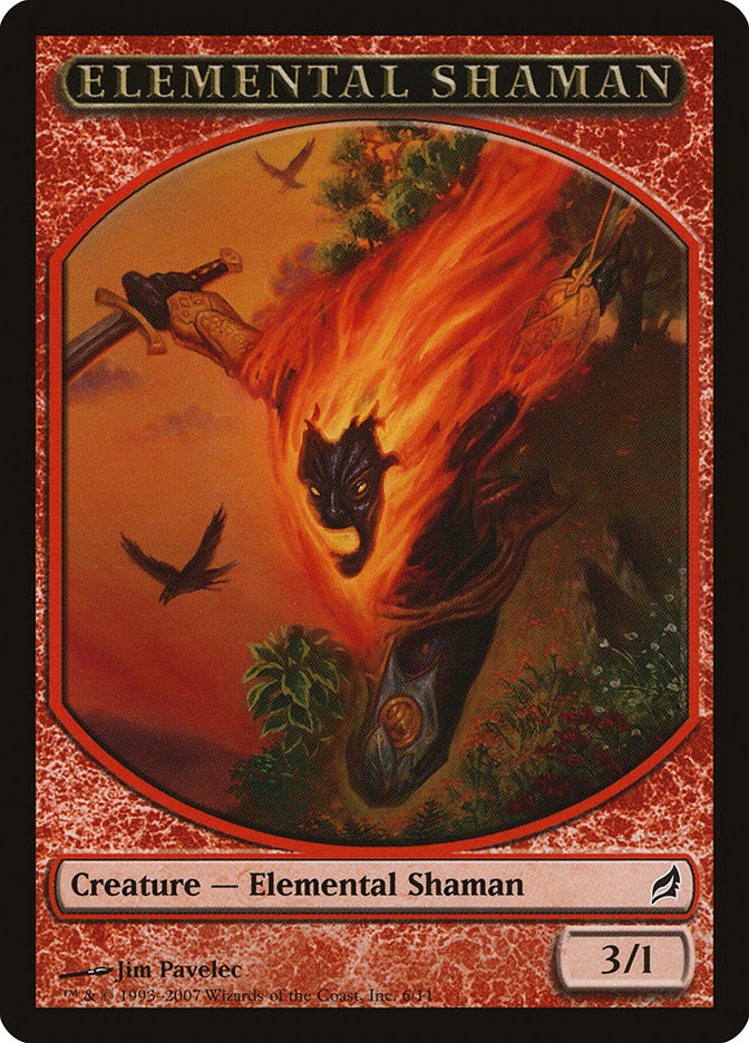 Elemental Shaman Token [Lorwyn Tokens] | Dragon's Lair Comics and Fantasy Houston TX