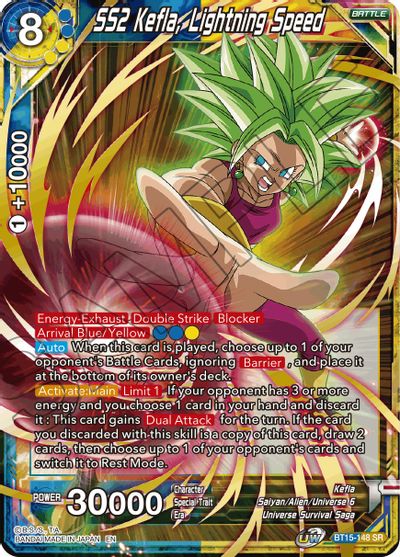 SS2 Kefla, Lightning Speed (BT15-148) [Saiyan Showdown] | Dragon's Lair Comics and Fantasy Houston TX