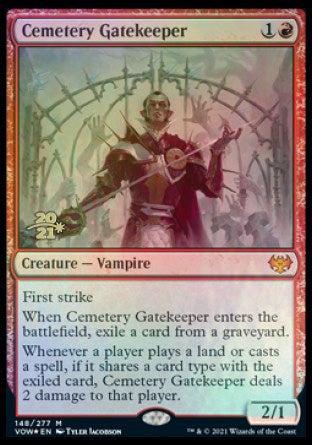 Cemetery Gatekeeper [Innistrad: Crimson Vow Prerelease Promos] | Dragon's Lair Comics and Fantasy Houston TX