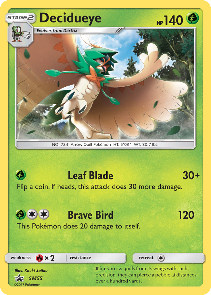 Decidueye (SM55) [Sun & Moon: Black Star Promos] | Dragon's Lair Comics and Fantasy Houston TX