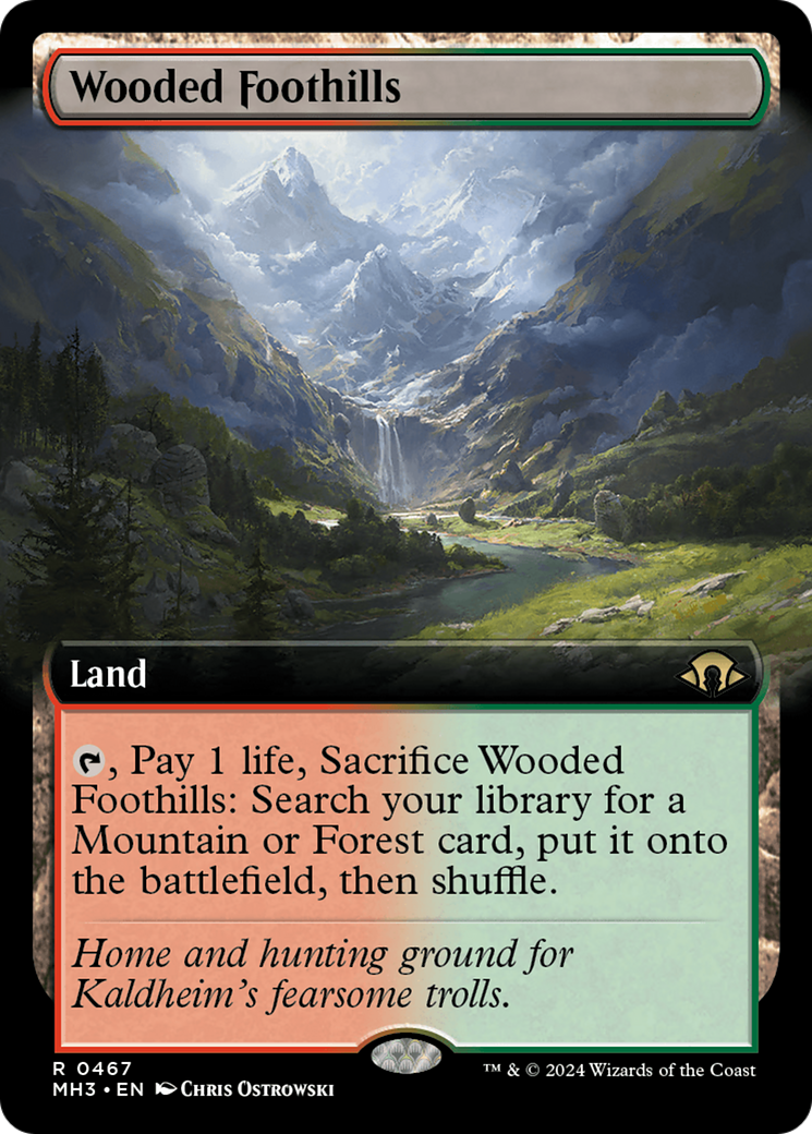 Wooded Foothills (Extended Art) [Modern Horizons 3] | Dragon's Lair Comics and Fantasy Houston TX