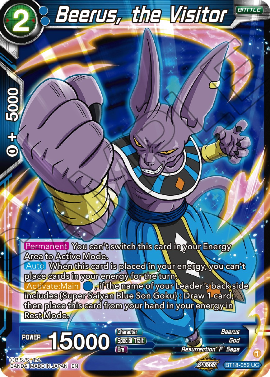 Beerus, the Visitor (BT18-052) [Dawn of the Z-Legends] | Dragon's Lair Comics and Fantasy Houston TX