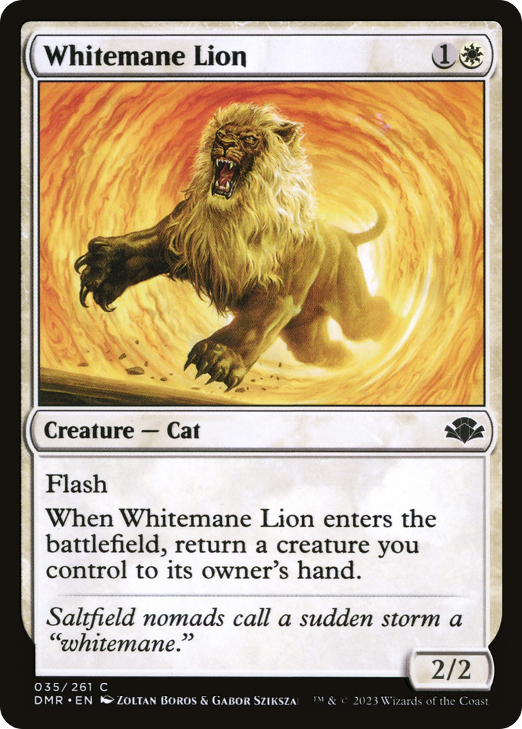 Whitemane Lion [Dominaria Remastered] | Dragon's Lair Comics and Fantasy Houston TX