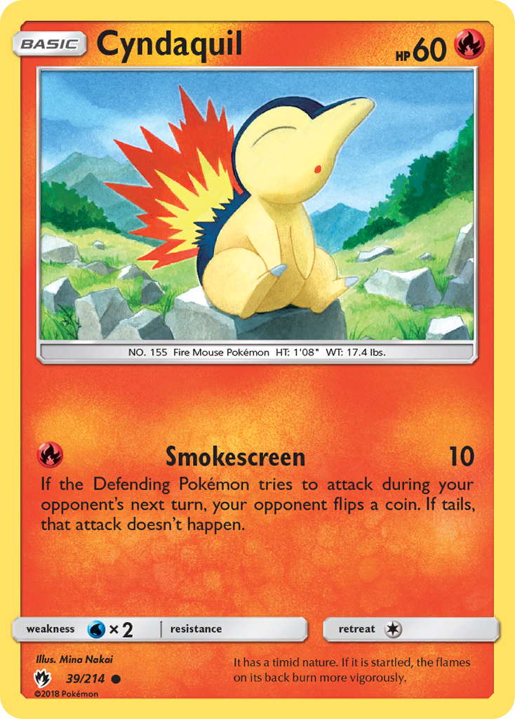 Cyndaquil (39/214) [Sun & Moon: Lost Thunder] | Dragon's Lair Comics and Fantasy Houston TX