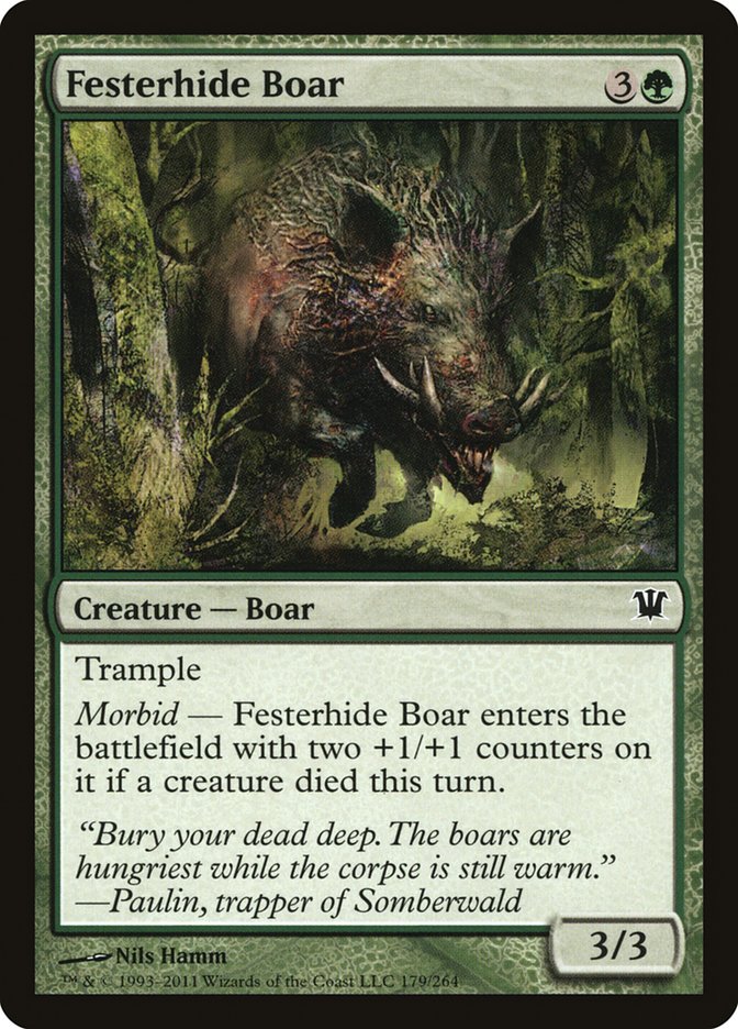 Festerhide Boar [Innistrad] | Dragon's Lair Comics and Fantasy Houston TX