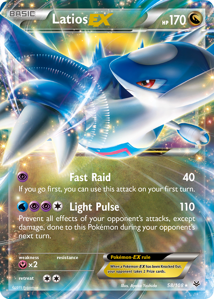 Latios EX (58/108) [XY: Roaring Skies] | Dragon's Lair Comics and Fantasy Houston TX