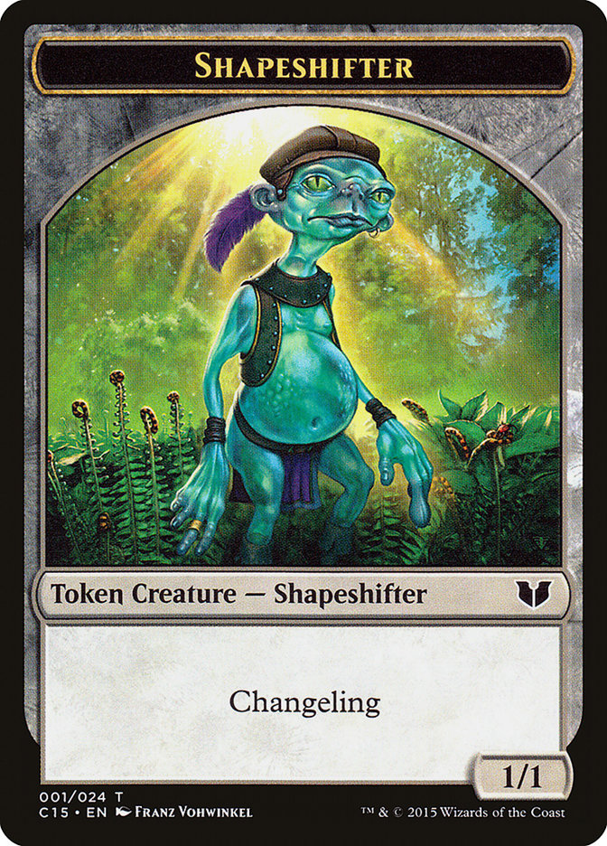 Shapeshifter // Shapeshifter Double-Sided Token [Commander 2015 Tokens] | Dragon's Lair Comics and Fantasy Houston TX