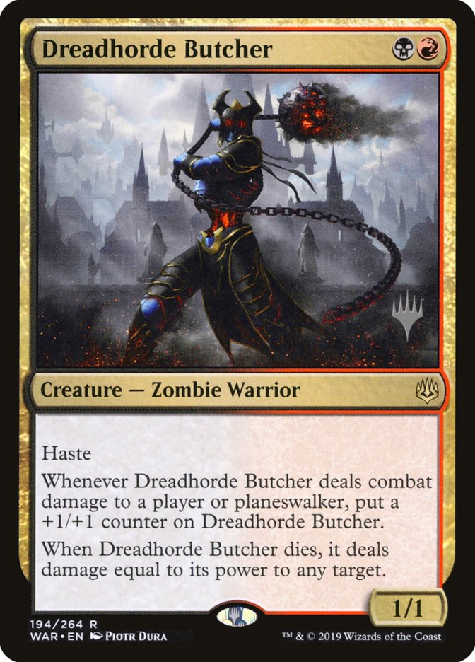 Dreadhorde Butcher (Promo Pack) [War of the Spark Promos] | Dragon's Lair Comics and Fantasy Houston TX