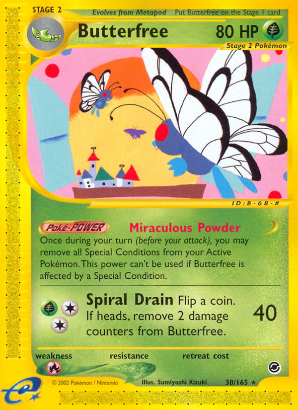 Butterfree (38/165) [Expedition: Base Set] | Dragon's Lair Comics and Fantasy Houston TX