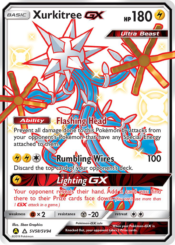 Xurkitree GX (SV58/SV94) [Sun & Moon: Hidden Fates - Shiny Vault] | Dragon's Lair Comics and Fantasy Houston TX