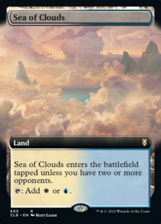 Sea of Clouds (Extended Art) [Commander Legends: Battle for Baldur's Gate] | Dragon's Lair Comics and Fantasy Houston TX