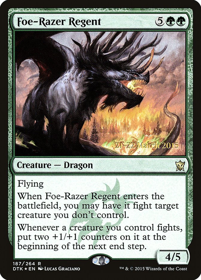 Foe-Razer Regent [Dragons of Tarkir Prerelease Promos] | Dragon's Lair Comics and Fantasy Houston TX