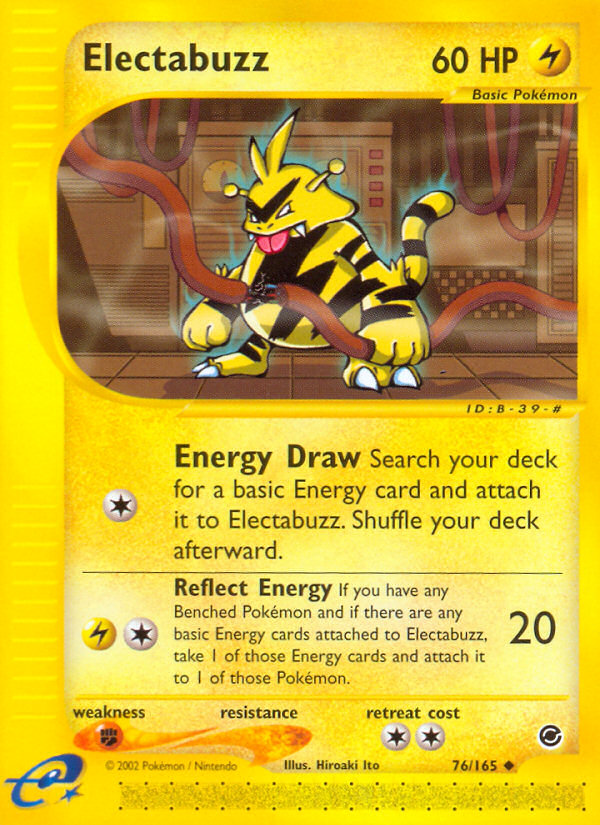 Electabuzz (76/165) [Expedition: Base Set] | Dragon's Lair Comics and Fantasy Houston TX