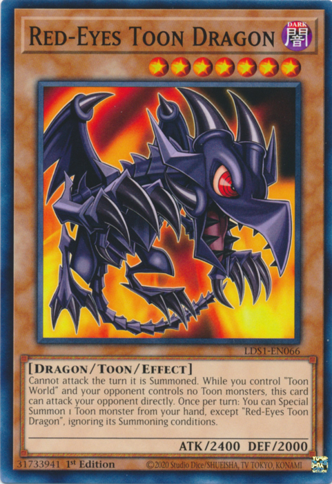 Red-Eyes Toon Dragon [LDS1-EN066] Common | Dragon's Lair Comics and Fantasy Houston TX