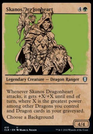 Skanos Dragonheart (Showcase) [Commander Legends: Battle for Baldur's Gate] | Dragon's Lair Comics and Fantasy Houston TX