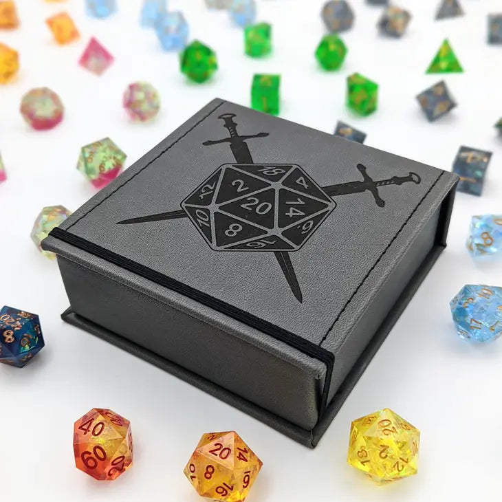 NTSD Gaming Vegan Leather Dice Box, Assorted Styles | Dragon's Lair Comics and Fantasy Houston TX