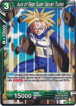 Aura of Rage Super Saiyan Trunks (BT2-079) [Union Force] | Dragon's Lair Comics and Fantasy Houston TX