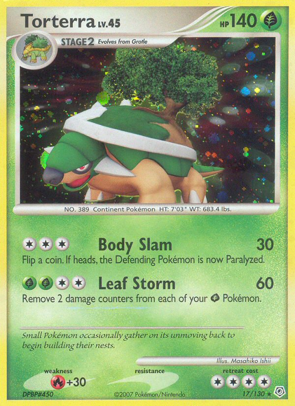 Torterra (17/130) [Diamond & Pearl: Base Set] | Dragon's Lair Comics and Fantasy Houston TX