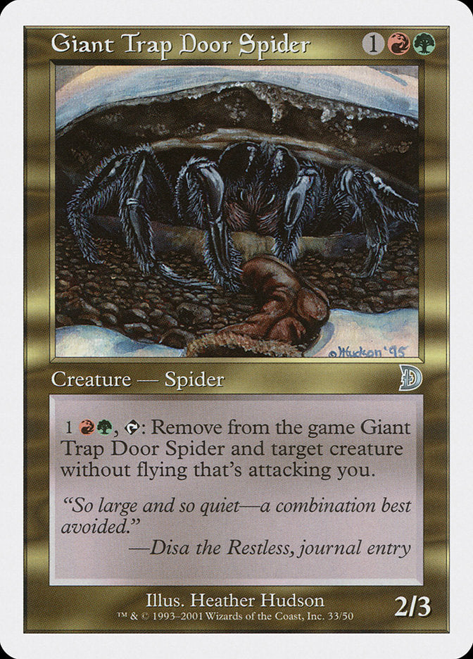 Giant Trap Door Spider [Deckmasters] | Dragon's Lair Comics and Fantasy Houston TX