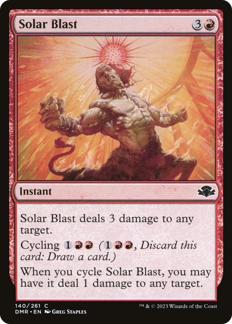 Solar Blast [Dominaria Remastered] | Dragon's Lair Comics and Fantasy Houston TX