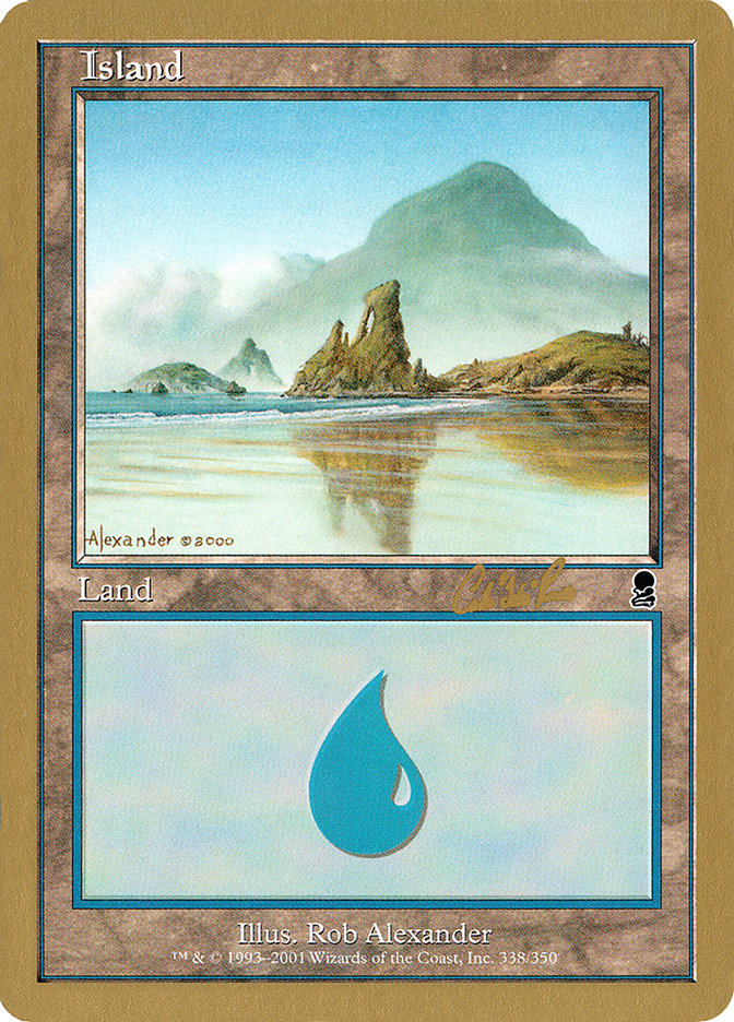 Island (cr338) (Carlos Romao) [World Championship Decks 2002] | Dragon's Lair Comics and Fantasy Houston TX