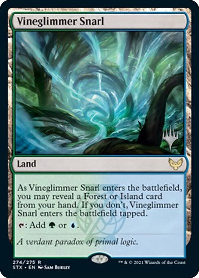 Vineglimmer Snarl (Promo Pack) [Strixhaven: School of Mages Promos] | Dragon's Lair Comics and Fantasy Houston TX