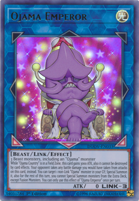 Ojama Emperor [DUOV-EN033] Ultra Rare | Dragon's Lair Comics and Fantasy Houston TX