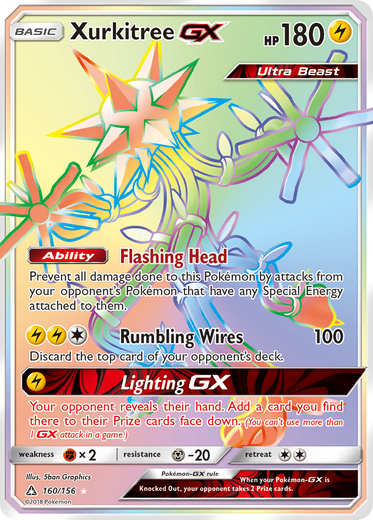 Xurkitree GX (160/156) [Sun & Moon: Ultra Prism] | Dragon's Lair Comics and Fantasy Houston TX